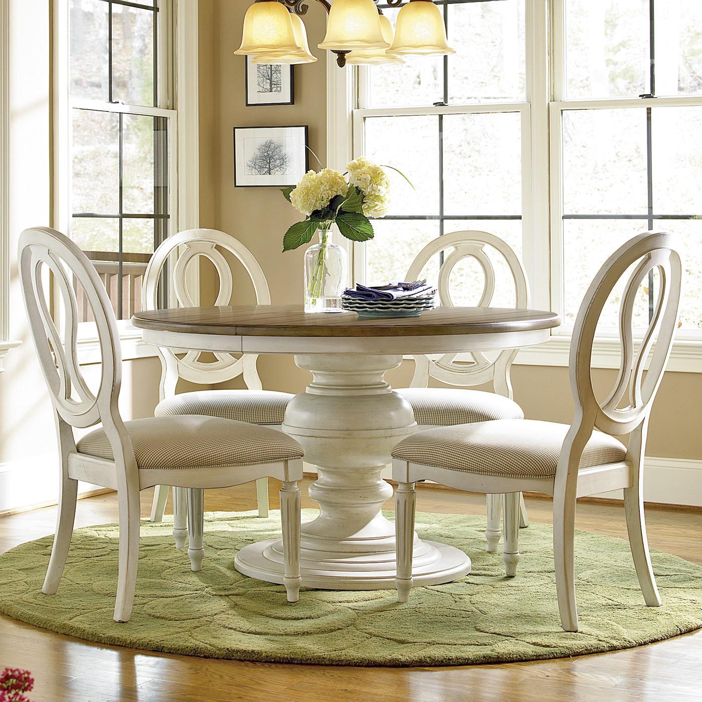 Universal Summer Hill 5 Piece Dining Set with Pierced Back Chairs